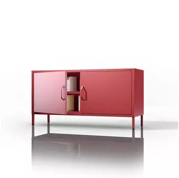 Jan Nowak Rosa TV-Lowboard Metall Glitzernd 2 T&uuml;ren, 115x59,5x40cm (ROSA)