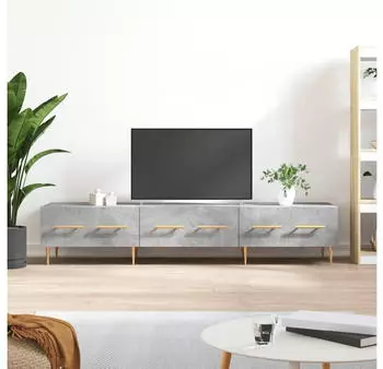 vidaXL TV-Schrank Betongrau 150x36x30cm Holzwerkstoff (829144)