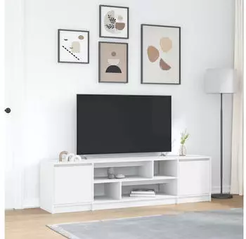 vidaXL TV-Schrank Wei&szlig; 188,5x41x50cm Holzwerkstoff (3328417)