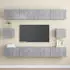 vidaXL TV-Schrank-Set 6-tlg. Holzwerkstoff Betongrau (3079104)