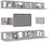 vidaXL TV-Schrank-Set 6-tlg. Holzwerkstoff Betongrau (3079104)