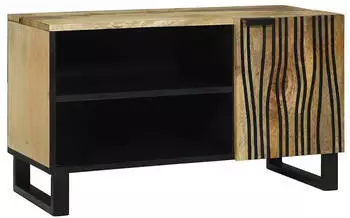 vidaXL TV-Schrank Massivholz Mango/MDF, 80x31,5x46cm