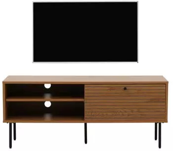 MCW MCW-N78 Lowboard Skandinavischer Stil Metall/Holz 50x120x40cm, Natur (94896)