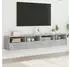 vidaXL TV-Wandschränke 2 Stk. Holzwerkstoff Betongrau 80x30x30cm (836875)