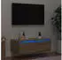 vidaXL TV-Schrank mit LED-Leuchten Sonoma-Eiche 75x35,5x25cm (860231)