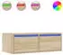 vidaXL TV-Schrank mit LED-Leuchten Sonoma-Eiche 75x35,5x25cm (860231)