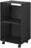 YAMAZAKI Tower Schallplattenregal 2 Ebenen mit Rollen, Stahl, schwarz (10230)