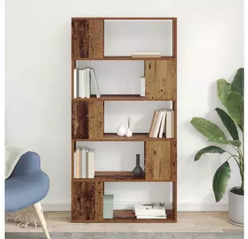 vidaXL TV-Schrankset Wandmontiert Altholz Massivholz 80x24x155cm (875203)