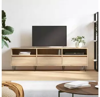 vidaXL TV-Schrank Sonoma-Eiche 150x30x44,5cm Holzwerkstoff (831279)