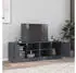 vidaXL TV-Schrank 2er-Set Stahl Anthrazit 67x39x44cm (841696)