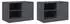 vidaXL TV-Schrank 2er-Set Stahl Anthrazit 67x39x44cm (841696)