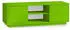 Aileenstore Eyecatcher TV-Lowboard 2 Türen & 2 Fächer Holzoptik Grün 140x45x38cm (3856)