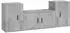 vidaXL TV-Schrank-Set 3-tlg. Betongrau Holzwerkstoff (3188506)
