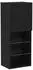 vidaXL TV-Schrank mit LED-Leuchten, Schwarz Eiche, 40,5x30x102cm (863089)