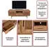 MCW TV-Rack M47 Lowboard Rattan Akazie Massivholz gebeizt 160cm (MCW-M47)