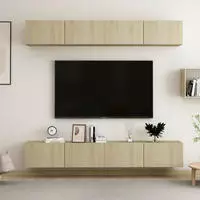 vidaXL TV-Schr&auml;nke 4 Stk. Sonoma-Eiche 100x30x30 cm Holzwerkstoff