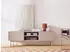 Beautysofa Soft TV-Schrank 150cm, 2 Türen, Rillenfronten, Push-to-Open, Kaschmir
