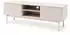 Beautysofa Soft TV-Schrank 150cm, 2 Türen, Rillenfronten, Push-to-Open, Kaschmir