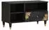 vidaXL TV-Schrank Massivholz Mango Schwarz 80x33x46cm (4018825)