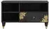 vidaXL TV-Schrank Massivholz Mango Schwarz 80x33x46cm (4018825)
