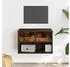 vidaXL TV-Schrank Räuchereiche 60x31x39,5cm Holzwerkstoff und Metall (848911)