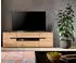 ebuy24 Canu TV-Lowboard 184x44x55cm Eiche/Anthrazit 2 Türen, 1 Schublade (61-X4CE1T38)