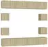 vidaXL TV-Schrank-Set 8-tlg. Sonoma-Eiche Holzwerkstoff (3078964)