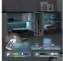 Mondeer TV-Schrank mit LED-Beleuchtung, 5 Fächer & 1 Tür, 140x45x37,5cm, Schwarz & Grau (FLTV06CB-G1N)