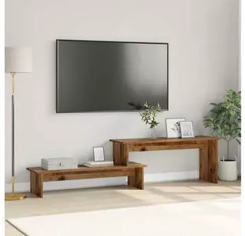 vidaXL TV-Schrankset Altholz-Optik 180x30x43cm