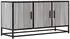 vidaXL TV-Schrank Grau Sonoma 100x35x50cm Holzwerkstoff & Metall (848832)
