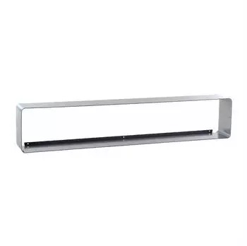 Xtradefactory Cube CD-Wandregal 80cm Metall lackiert, Silber (CUBE)