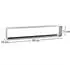 Xtradefactory Cube CD-Wandregal 80cm Metall lackiert, Silber (CUBE)