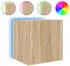 vidaXL TV-Wandschrank mit LED-Leuchten Sonoma-Eiche 40,5x35x40cm (837250)