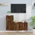 vidaXL TV-Schrank-Set 2-tlg. Räuchereiche Holzwerkstoff (3188475)