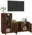 vidaXL TV-Schrank-Set 2-tlg. Räuchereiche Holzwerkstoff (3188475)