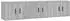 vidaXL TV-Wandschränke 3 Stk. Grau Sonoma 57x34,5x40cm (3188348)