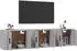 vidaXL TV-Wandschränke 3 Stk. Grau Sonoma 57x34,5x40cm (3188348)