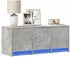 vidaXL TV-Schrank mit LED Betongrau 97x34x40cm Holzwerkstoff (852239)