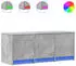 vidaXL TV-Schrank mit LED Betongrau 97x34x40cm Holzwerkstoff (852239)