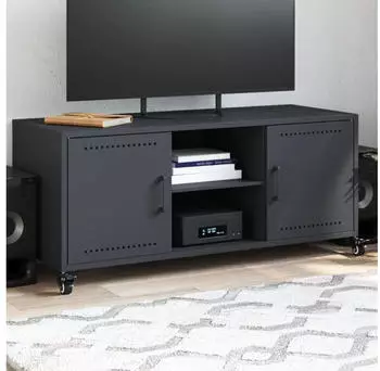 vidaXL TV-Schrank Anthrazit 100,5x39x43,5cm Stahl (846664)