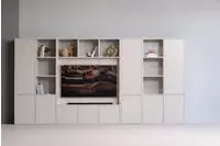 WOOOD Wohnwand "Meggy FSC-Kiefernholz mit Druckmechanismus B 160 x D 40 x H 215...
