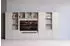 Woood Meggy Mehrzweckschrank Kiefer FSC Hellgrau, Push to Open, 160x215cm