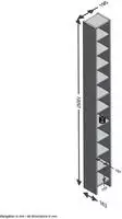 FMD Standregal "Hallo 2" Schmales Medienregal mit 11 F&auml;chern, Breite 19,5 cm