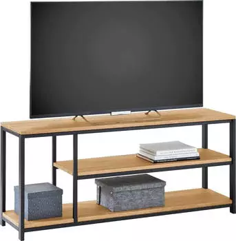 Niehoff Franco Lowboard Massivholz Balkeneiche natur, B135cm H58cm T36cm (68553213-0)