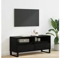 vidaXL TV-Schr&auml;nk Schwarz Eichen-Optik 100 x 34,5 x 44,5 cm