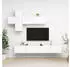 vidaXL TV-Schrank-Set 7-tlg. Weiß Holzwerkstoff (3078709)