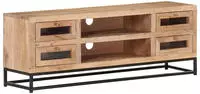 vidaXL TV-Schrank 110x30x40 cm Akazie Massivholz