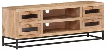 vidaXL TV-Schrank 110x30x40cm Akazie Massivholz (323503)