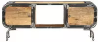 vidaXL TV-Schrank 110x30x42 cm Massivholz Mango