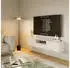 Selsey Framme TV-Hängeboard 3 Klappen und Ablage, Weiß, 150cm